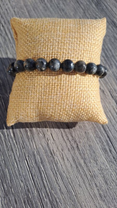 Bracelet Larvikite 8mm - Ancrage et relaxation