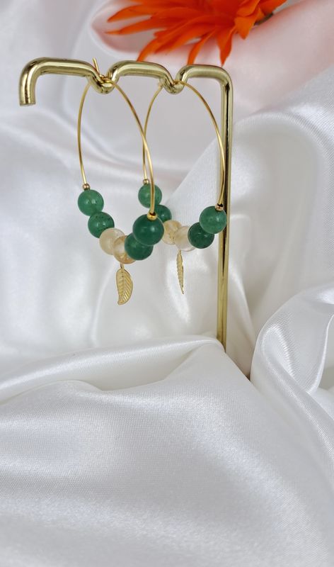 Parure Jade vert et Citrine - Rayonner avec douceur et lumière
