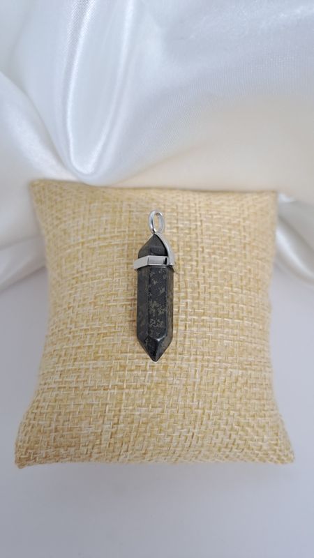 Pendentif Pyrite "Forme prisme" - Protection et abondance