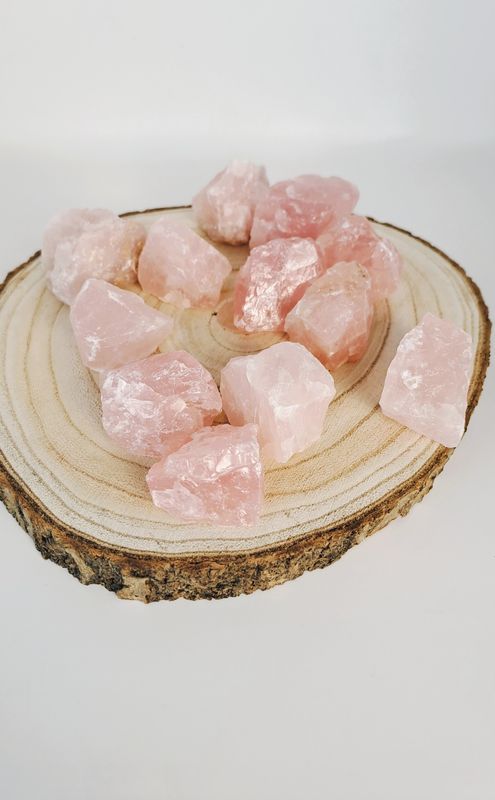 Quartz rose "brut" qualité AAA - Amour, pardon