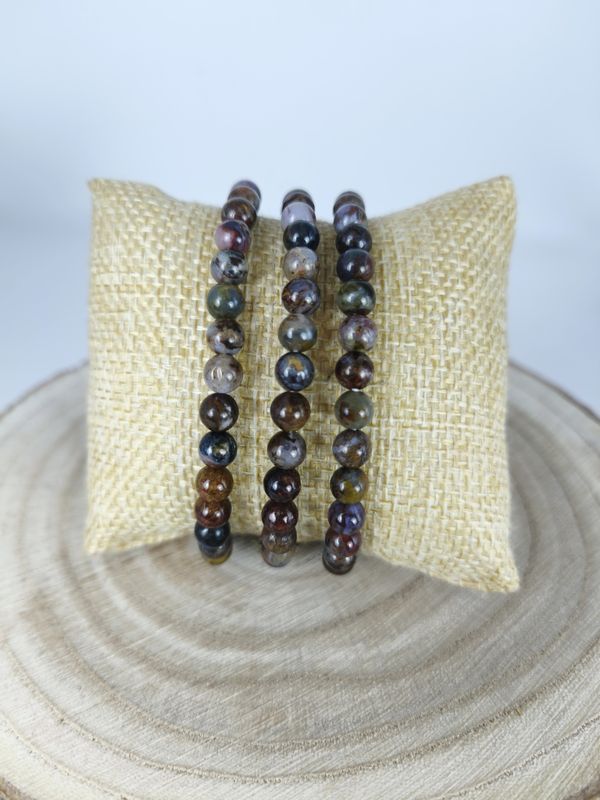 Bracelet Pietersite 6mm - Confiance en soi