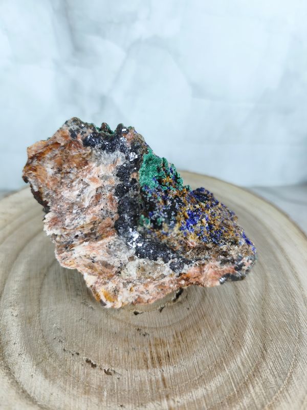 Druses d'Azurite Malachite 370g - Harmonie et transformation