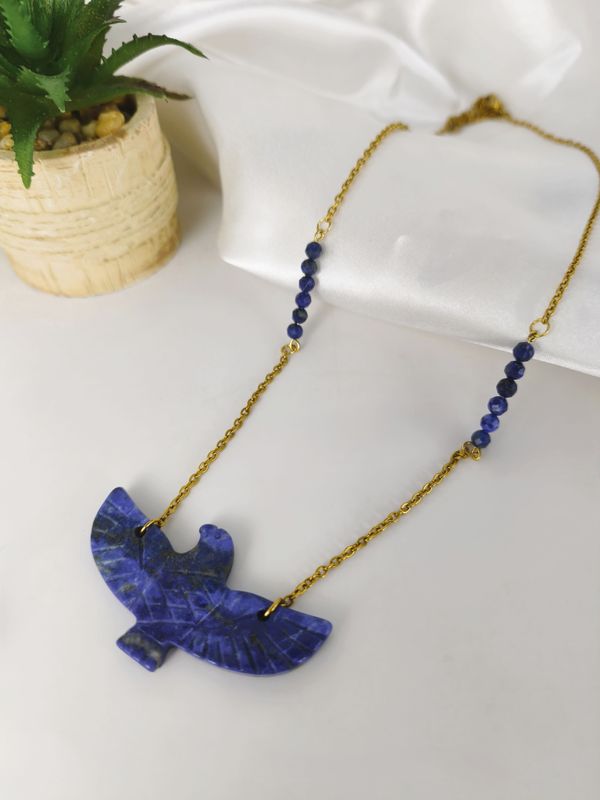 Collier Aigle Lapis-lazuli - Expression et clarté