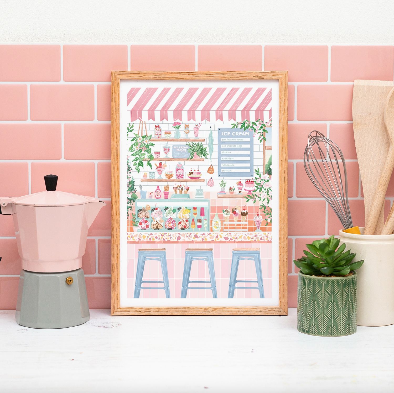 Affiche Glacier vintage