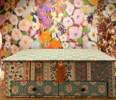 Boîte en tissu imprimé Mathilda