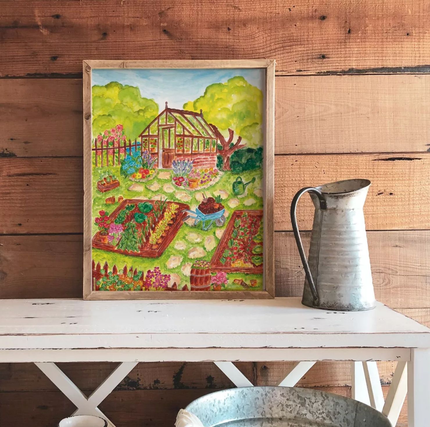 Affiche Le Potager par Caroline Millet