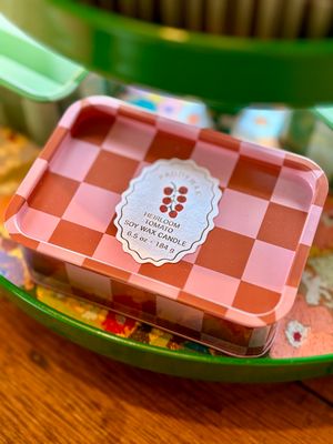 Bougie boite métal Tomate