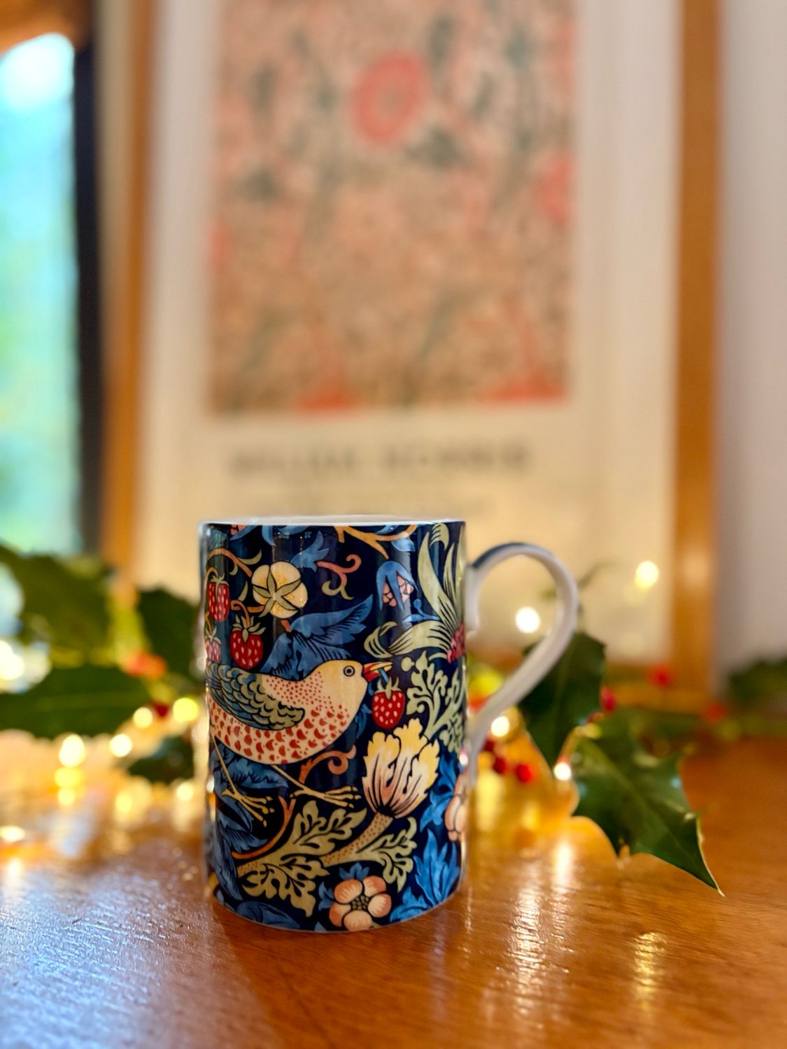 Tasse Strawberry Thief – Indigo Night – Coffret cadeau