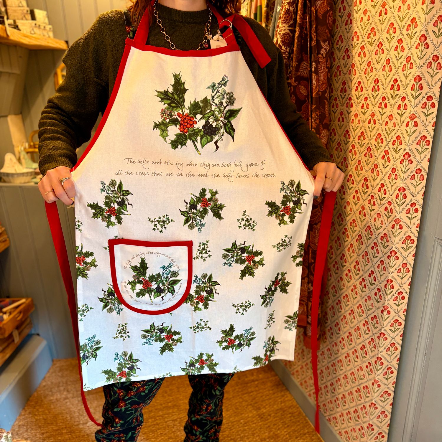 Tablier – « Christmas Holly Chef »