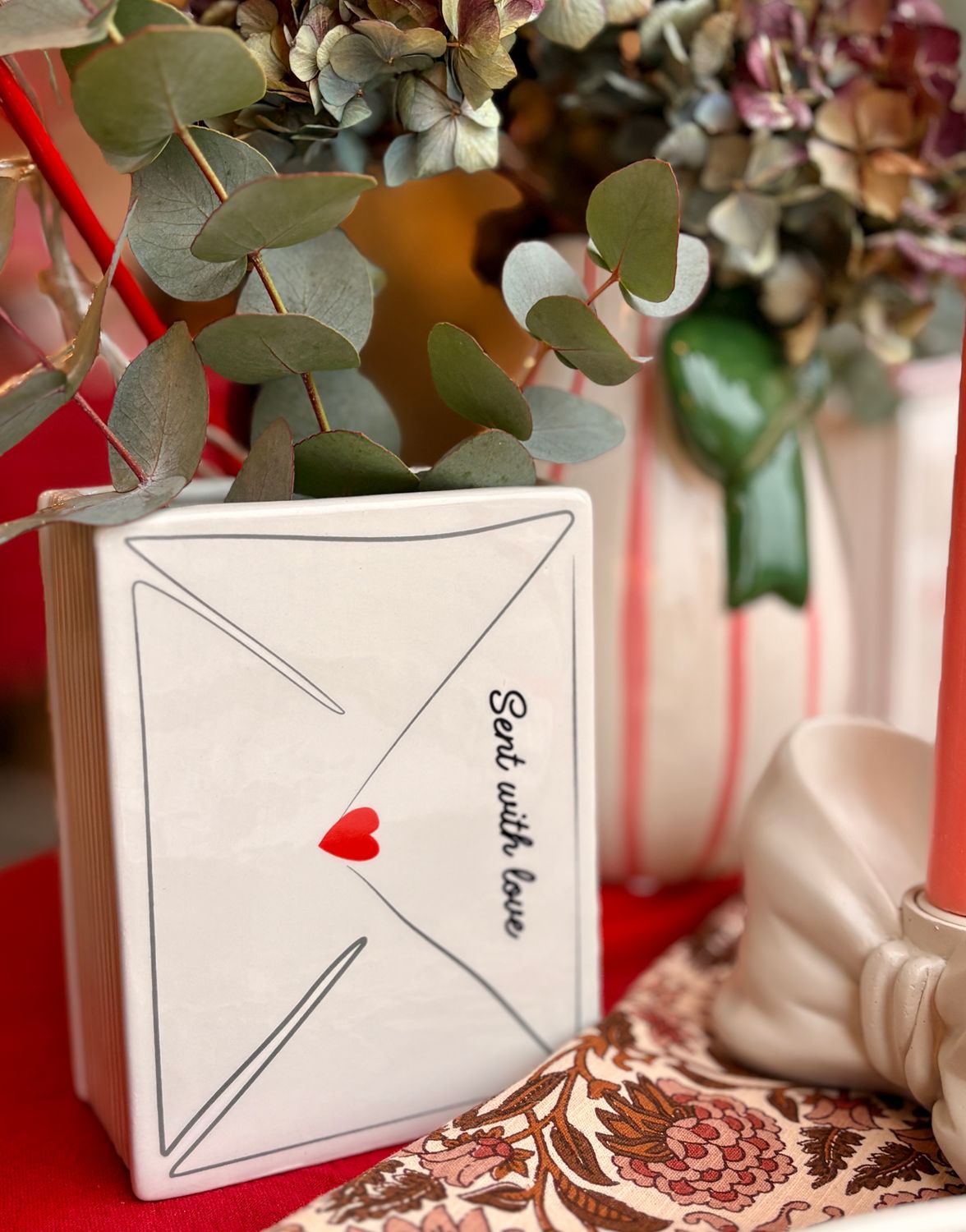 Vase lettre d’amour Rose