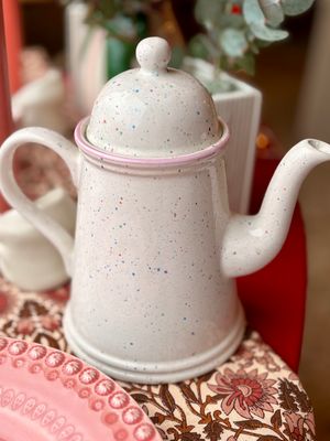 Théière vintage Arthur Wood “Confetti” – Angleterre, années 80