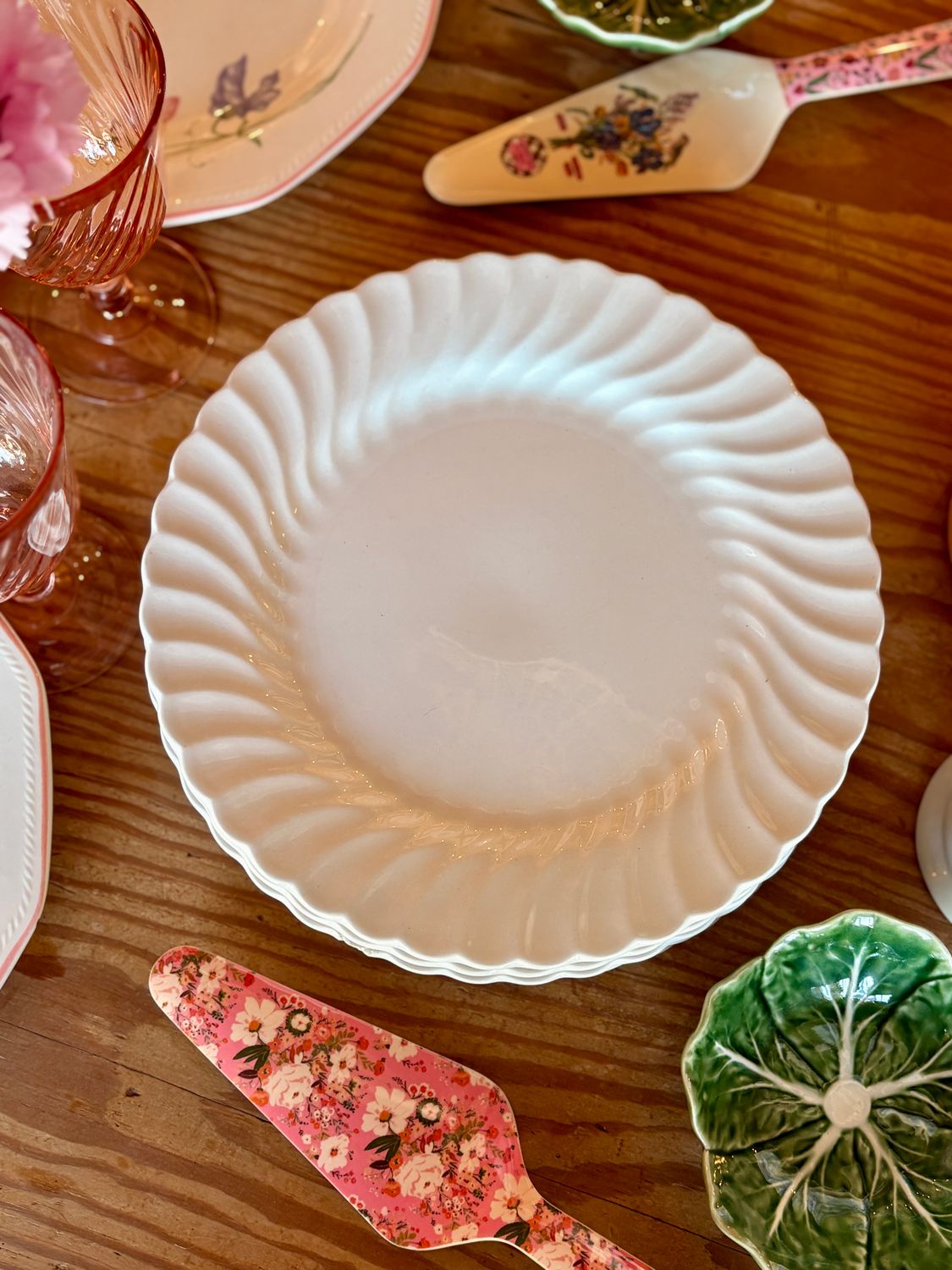 Charlotte 6 assiettes anglaises Ironstone