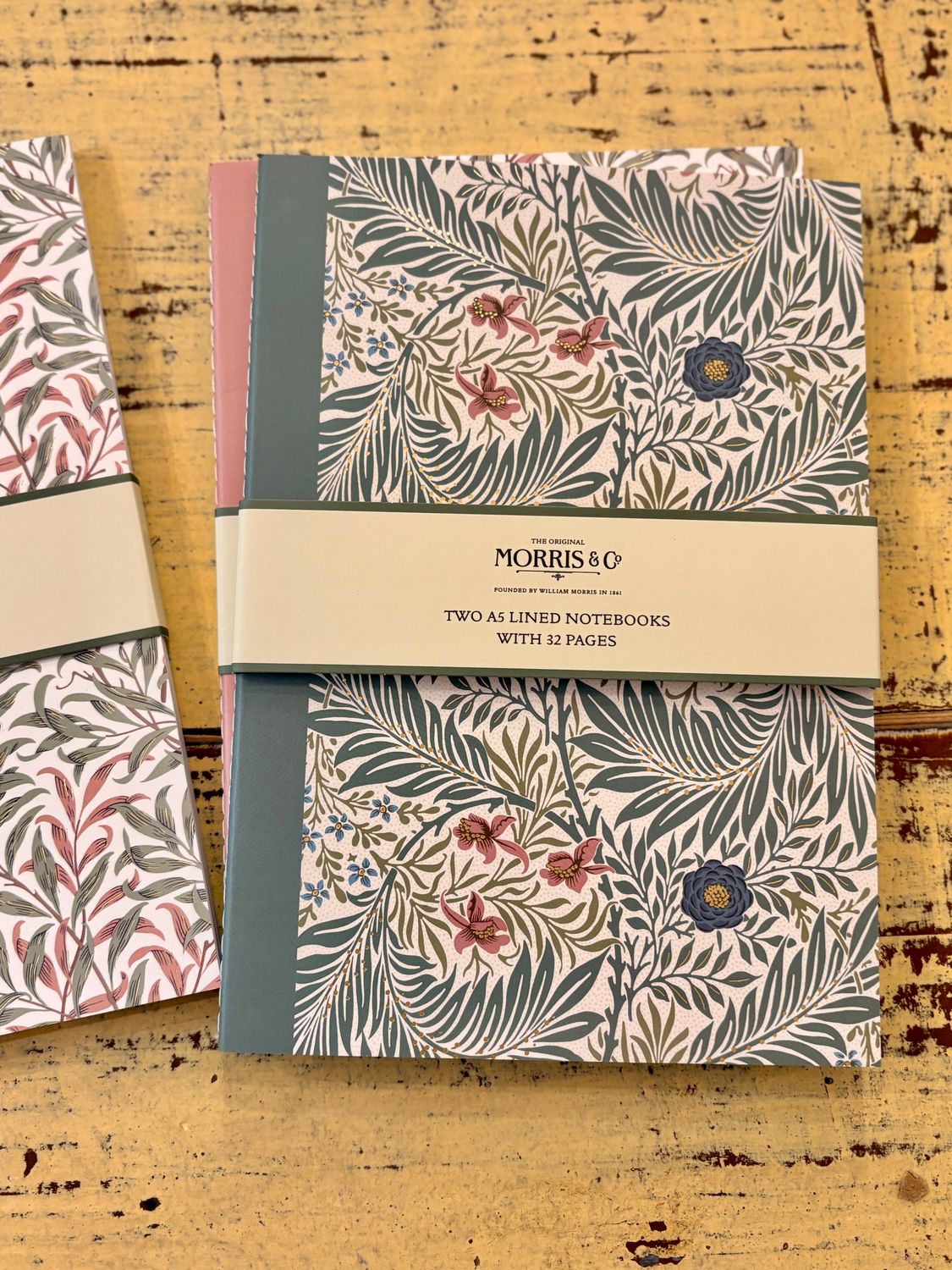 LUCY &amp; MAY — Duo de carnets A5 William Morris