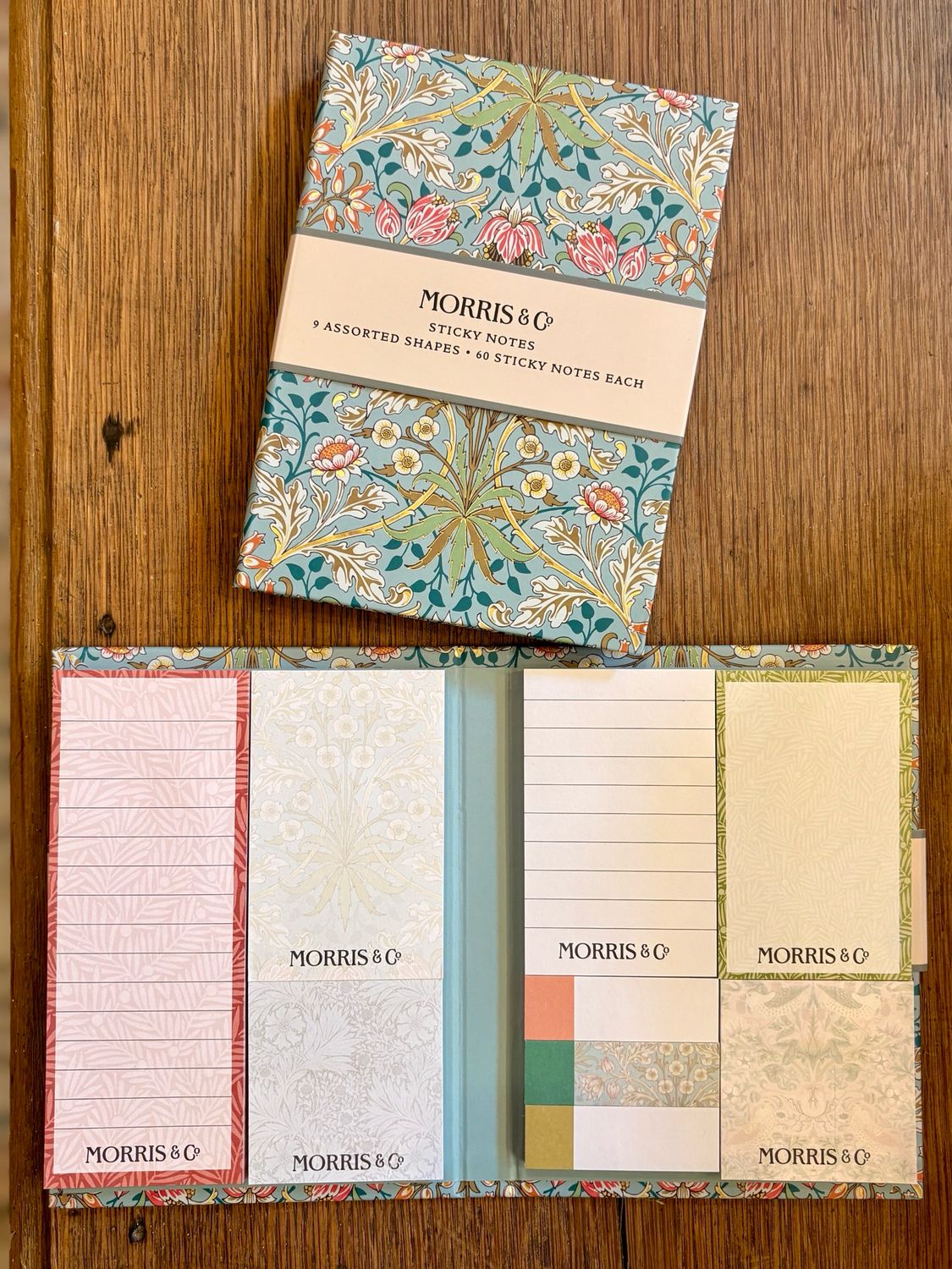 Coffret de notes autocollantes William Morris