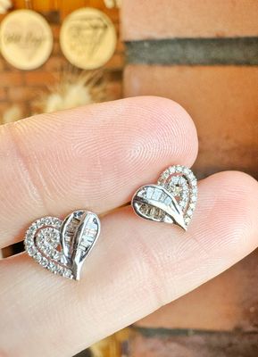 0.50 ct Charming Heart Earrings