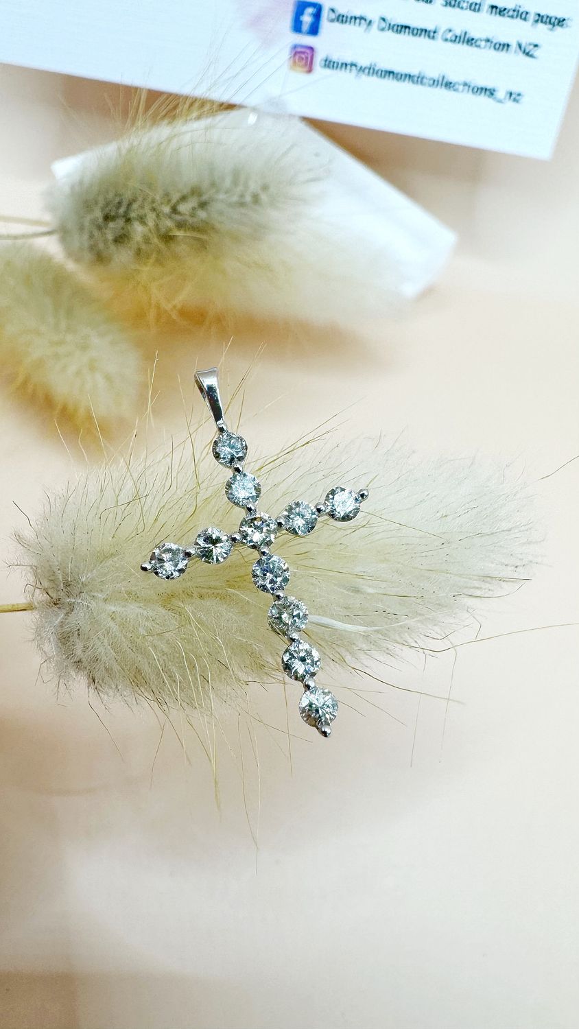 Small Classic Cross Pendant WG