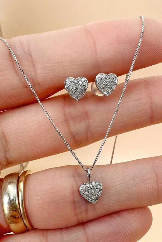 0.24 tcw Lina Heart Set Wg