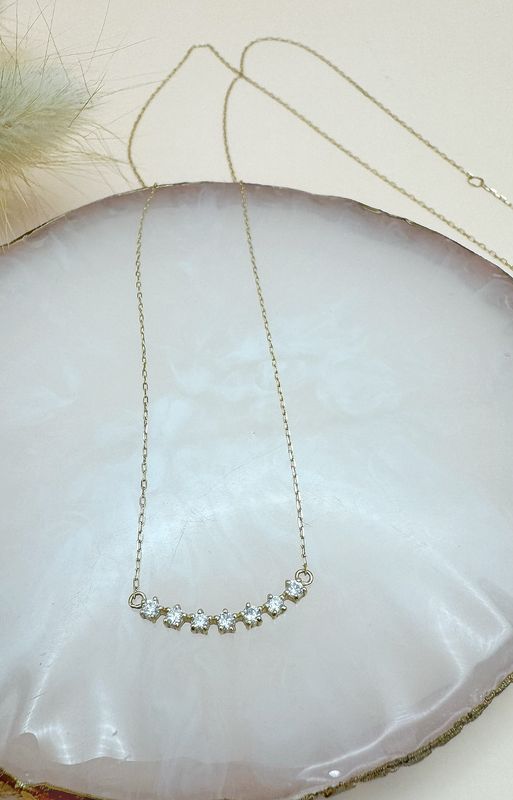 0.168ct Smiley Necklace YG