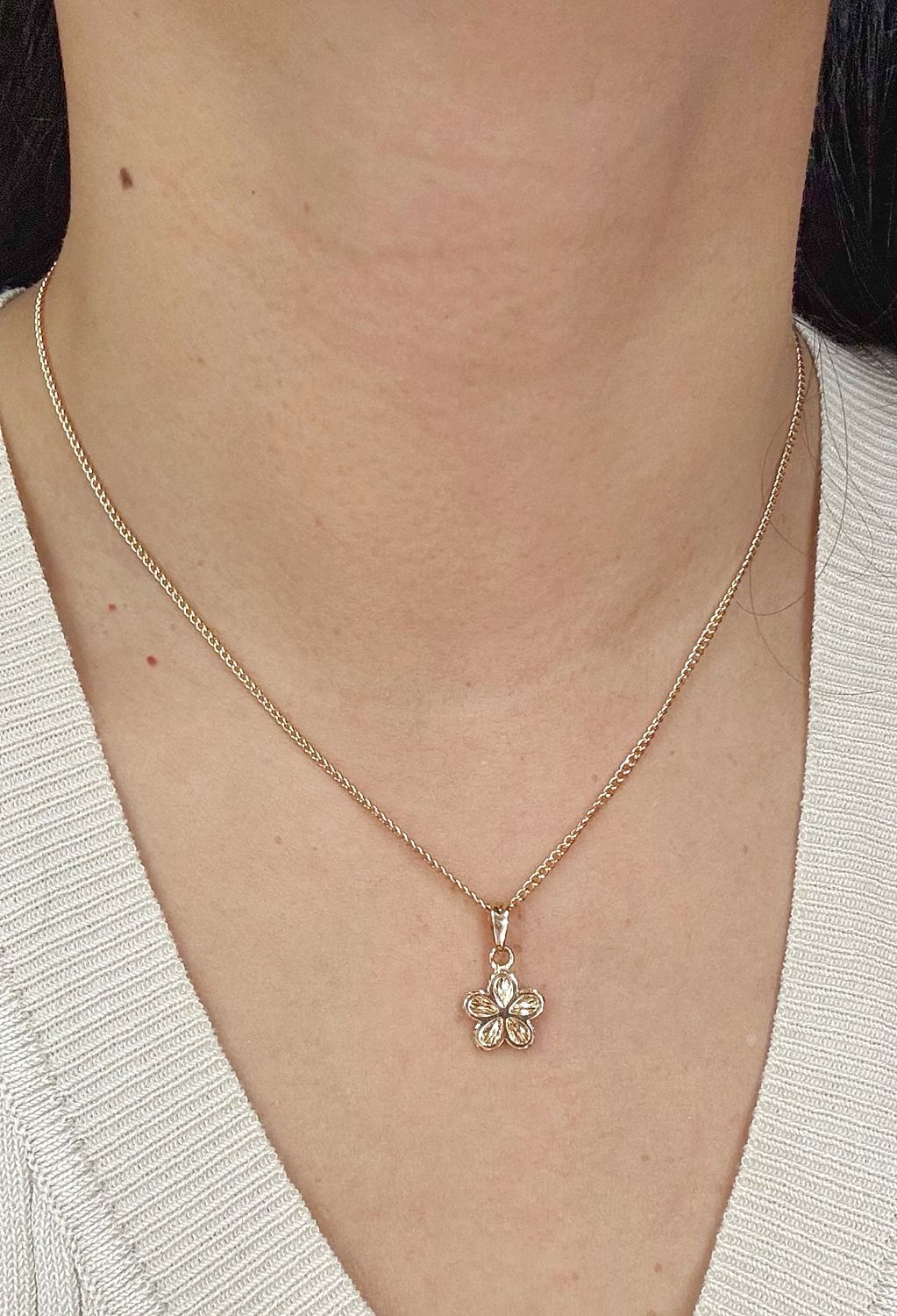 18k Gold Necklace + Pendant Set for DaLya