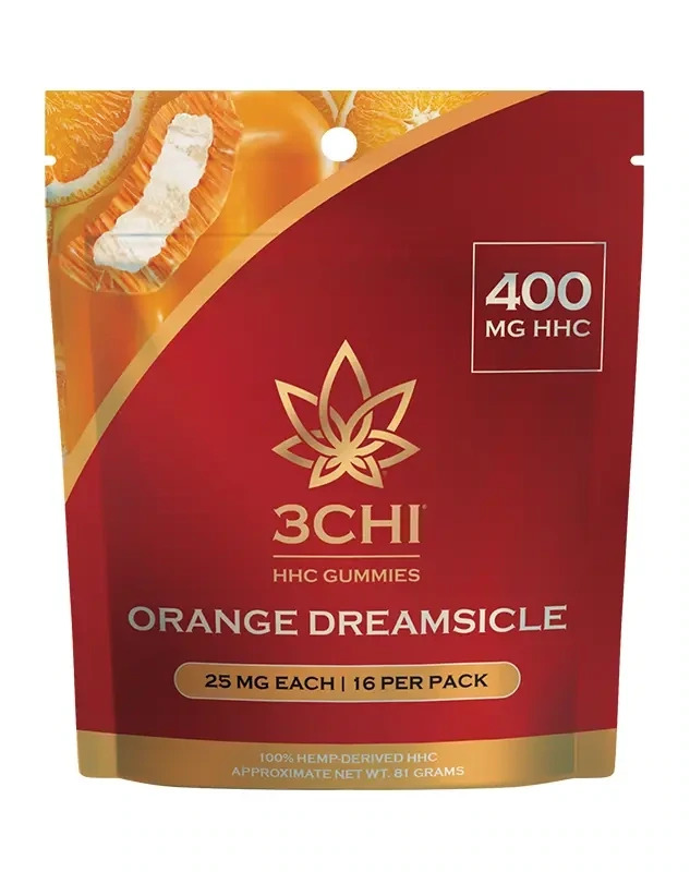 HHC Gummies 16ct 25 mg each Orange Dreamsicle 400mg