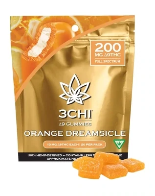 Delta 9 THC Gummies 20ct Orange Dreamsicle 200mg