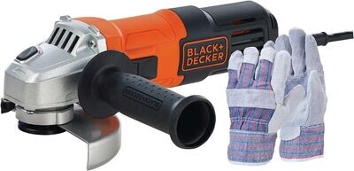 Esmeril angular 4 1/2&quot; 650W con guantes Black &amp; Decker