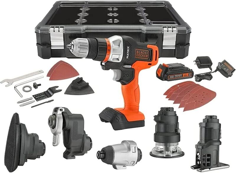 Kit Inalámbrico de herramientas 6 en 1 Matrix 20V Black &amp; Decker