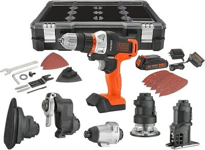 Kit Inalámbrico de herramientas 6 en 1 Matrix 20V Black &amp; Decker