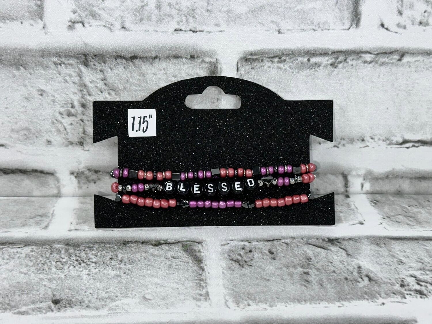&quot;Blessed&quot; Bracelet - 7.75&quot;