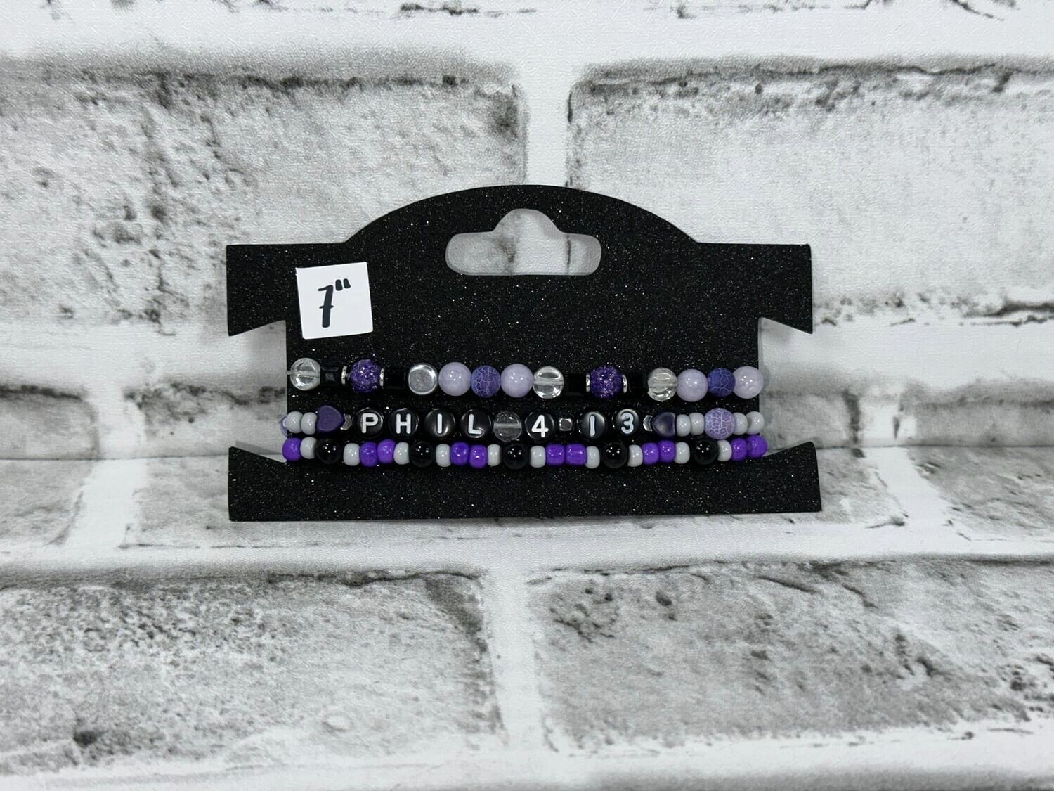 &quot;Phil. 4:13&quot; Bracelet - 7&quot;