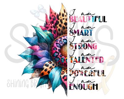 I am beautiful. I am smart... - shirt