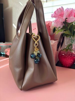 ✨NEW Gold Blueberry Bag Charm Keychain
