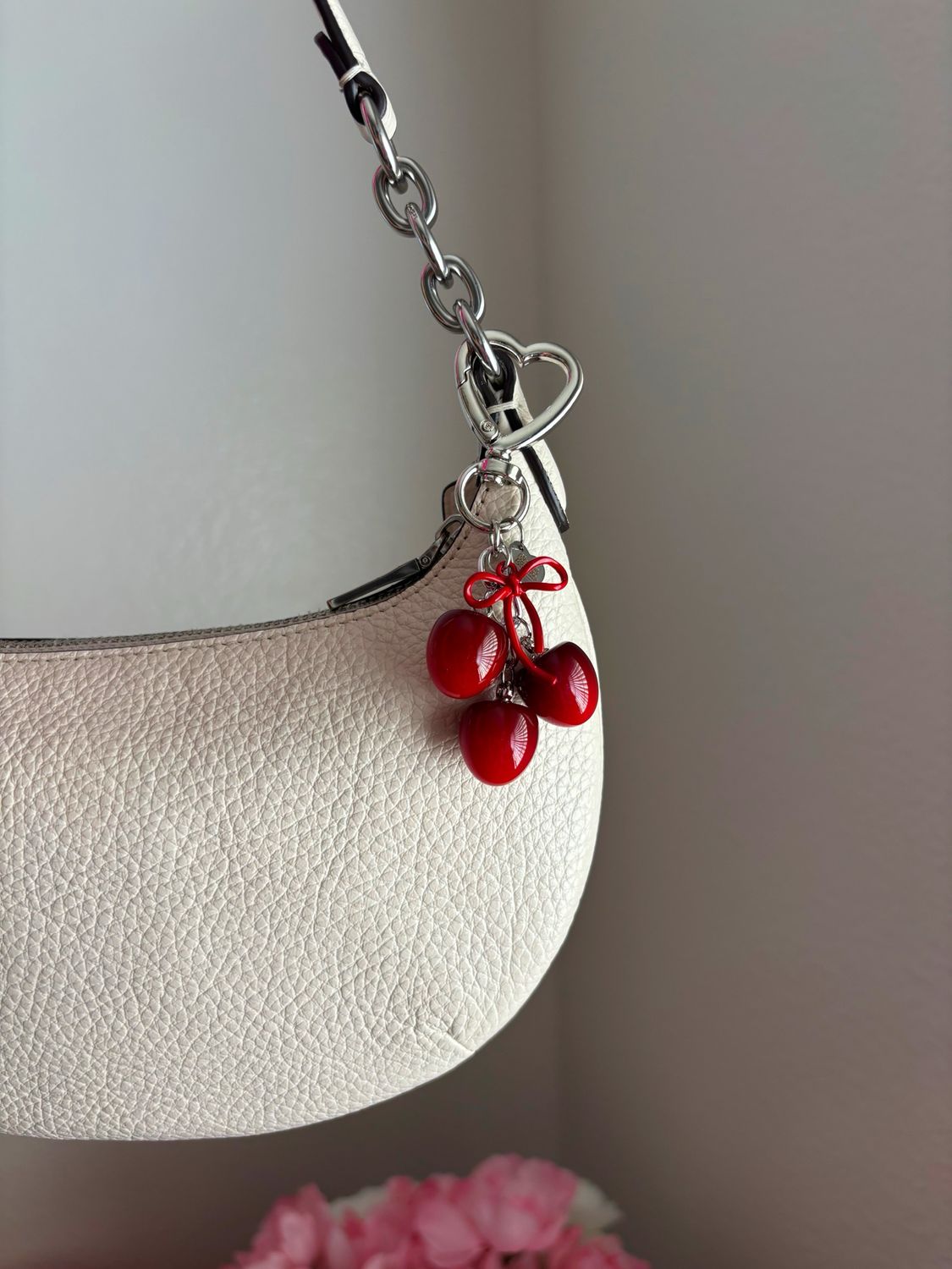 NEW Mini Red Ombré Bundle Cherries Bag Charm Keychain