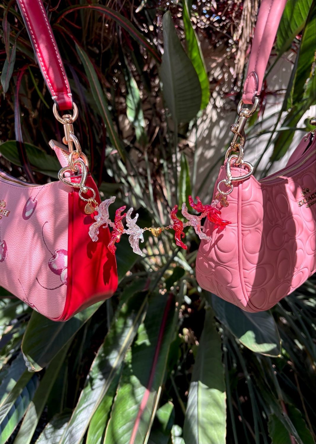 NEW Matching Flower Lei Connecting Bag Charms