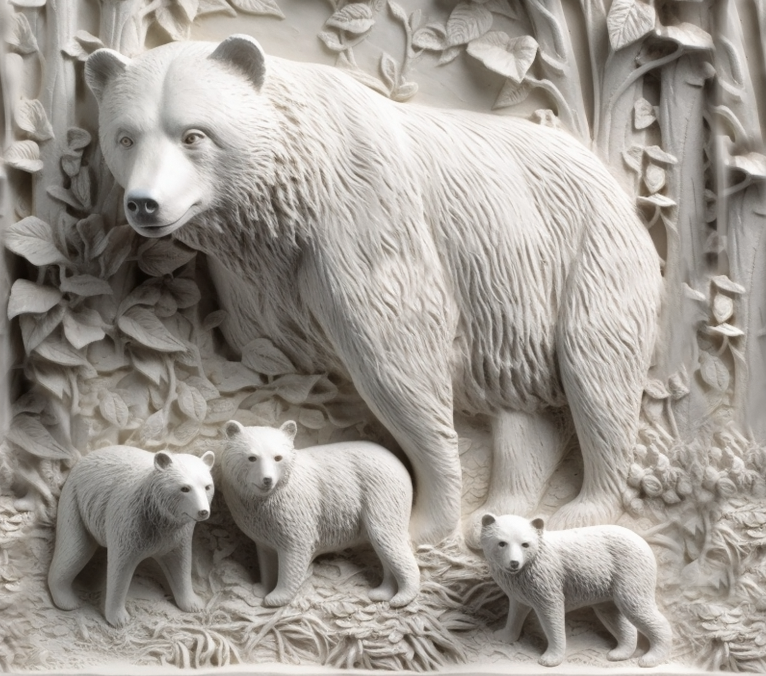 Bear and cubs