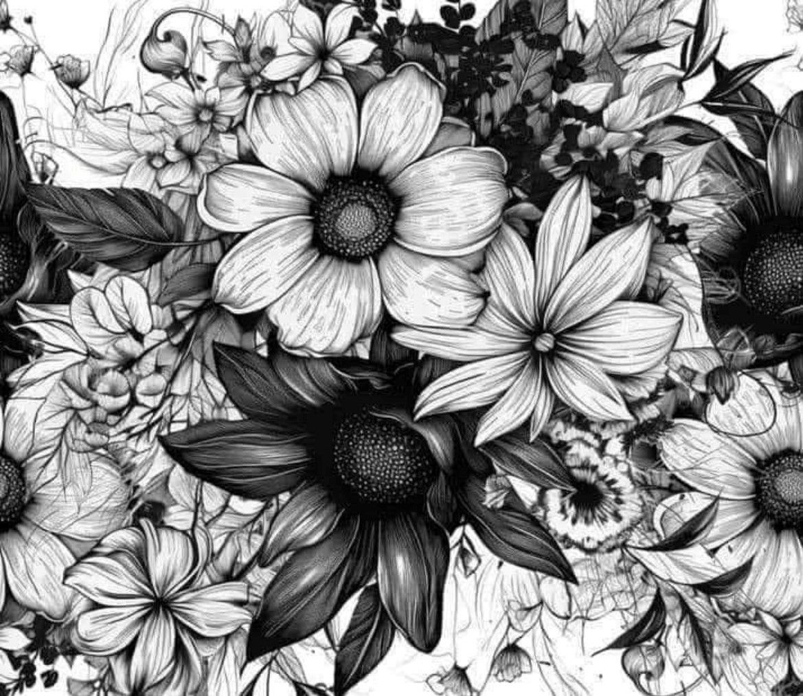B&W Flowers