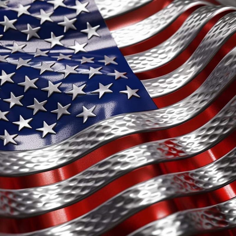 Metal flag