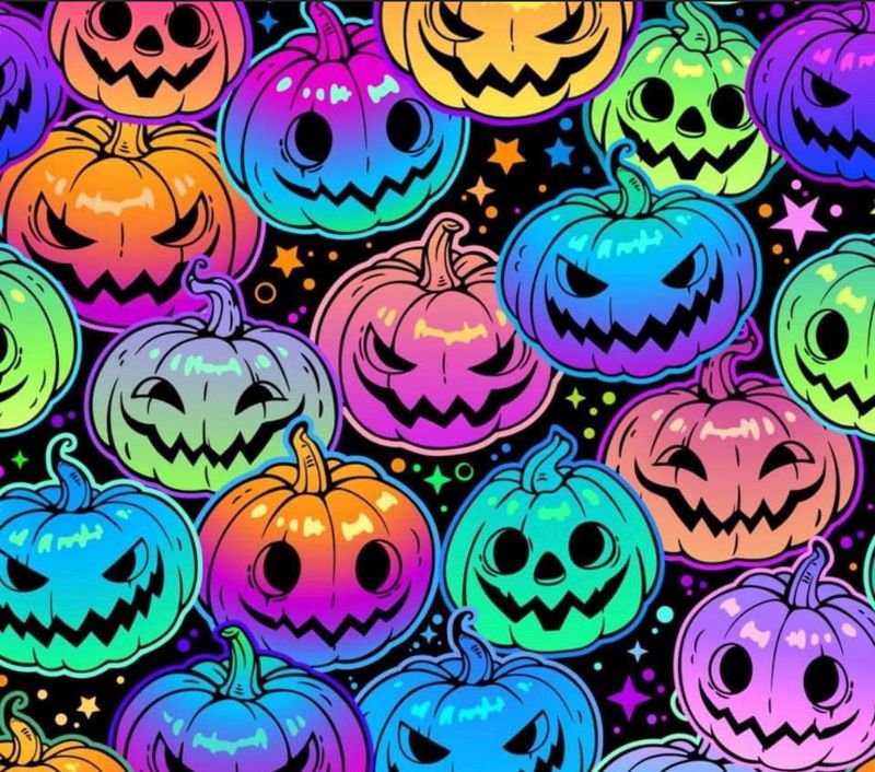 Neon Pumpkins