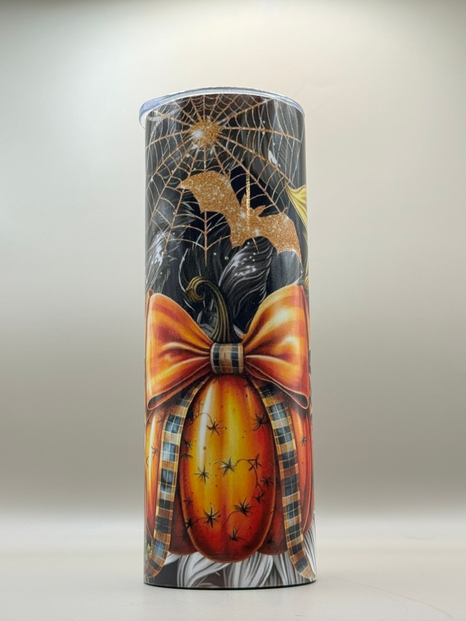 Pumpkins and spiders