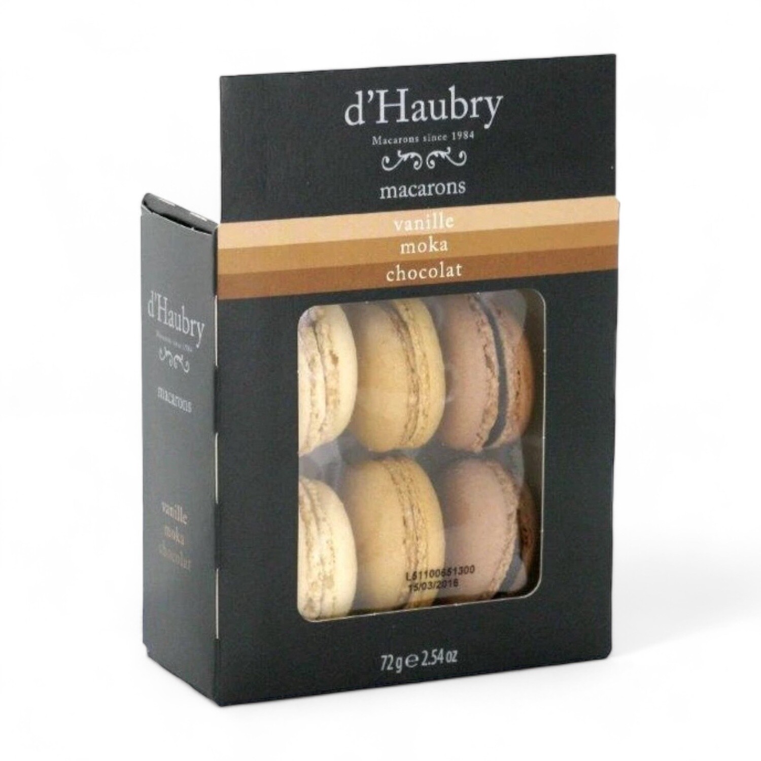 Macarons Vanille, Chocolade &amp; Mokka - 72gr