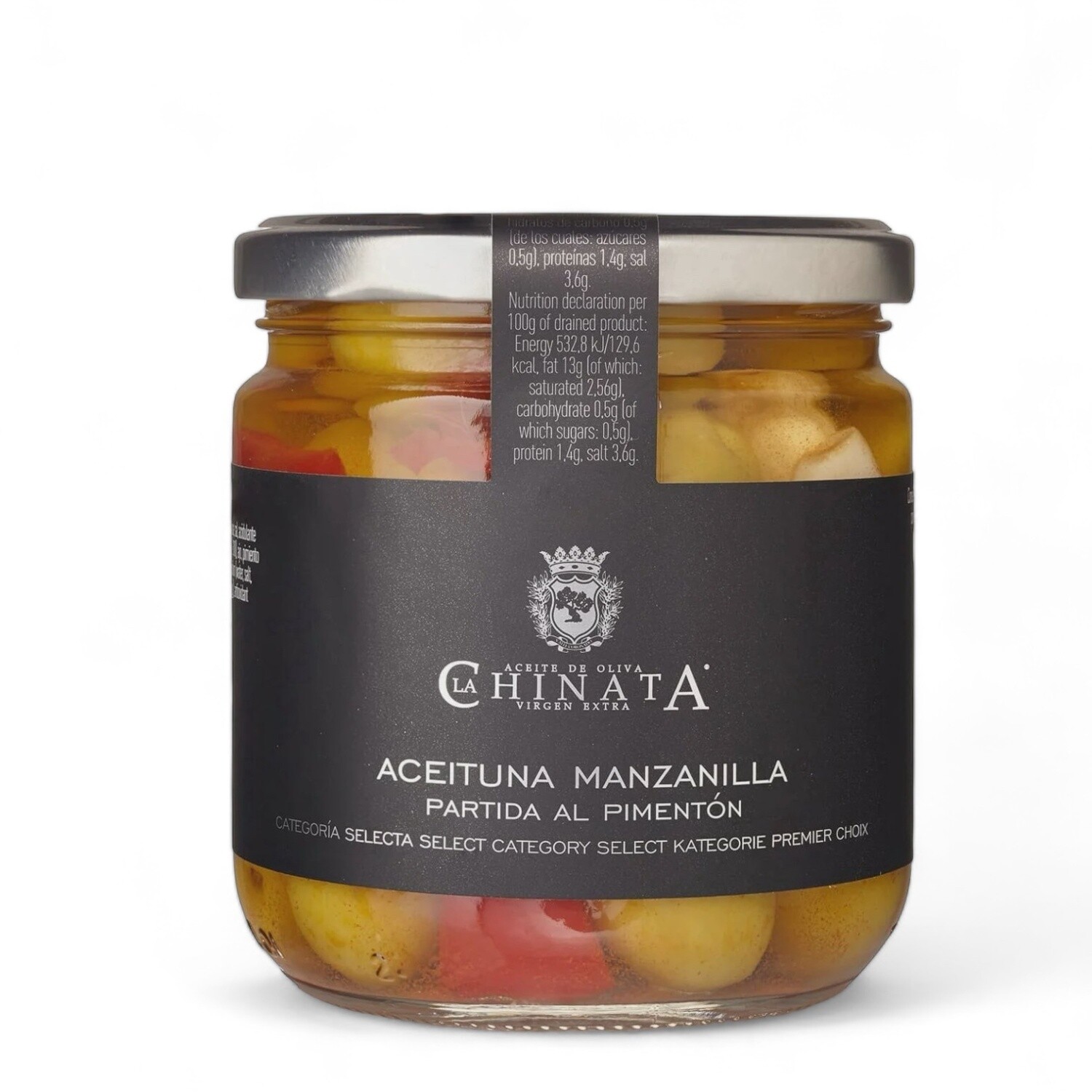 Manzanilla Olijven met Paprika - 340gr