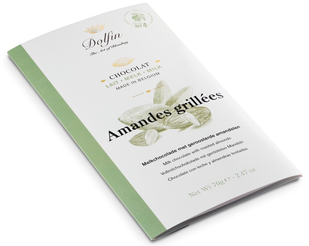 Tablet Melkchocolade &amp; Amandelen - 70gr