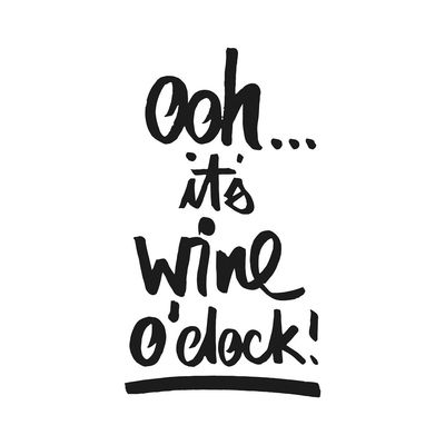 Wine O&#39;Clock - 33x33cm