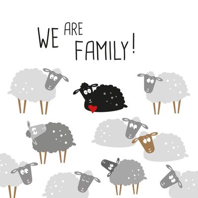 We Are Family - 33x33cm