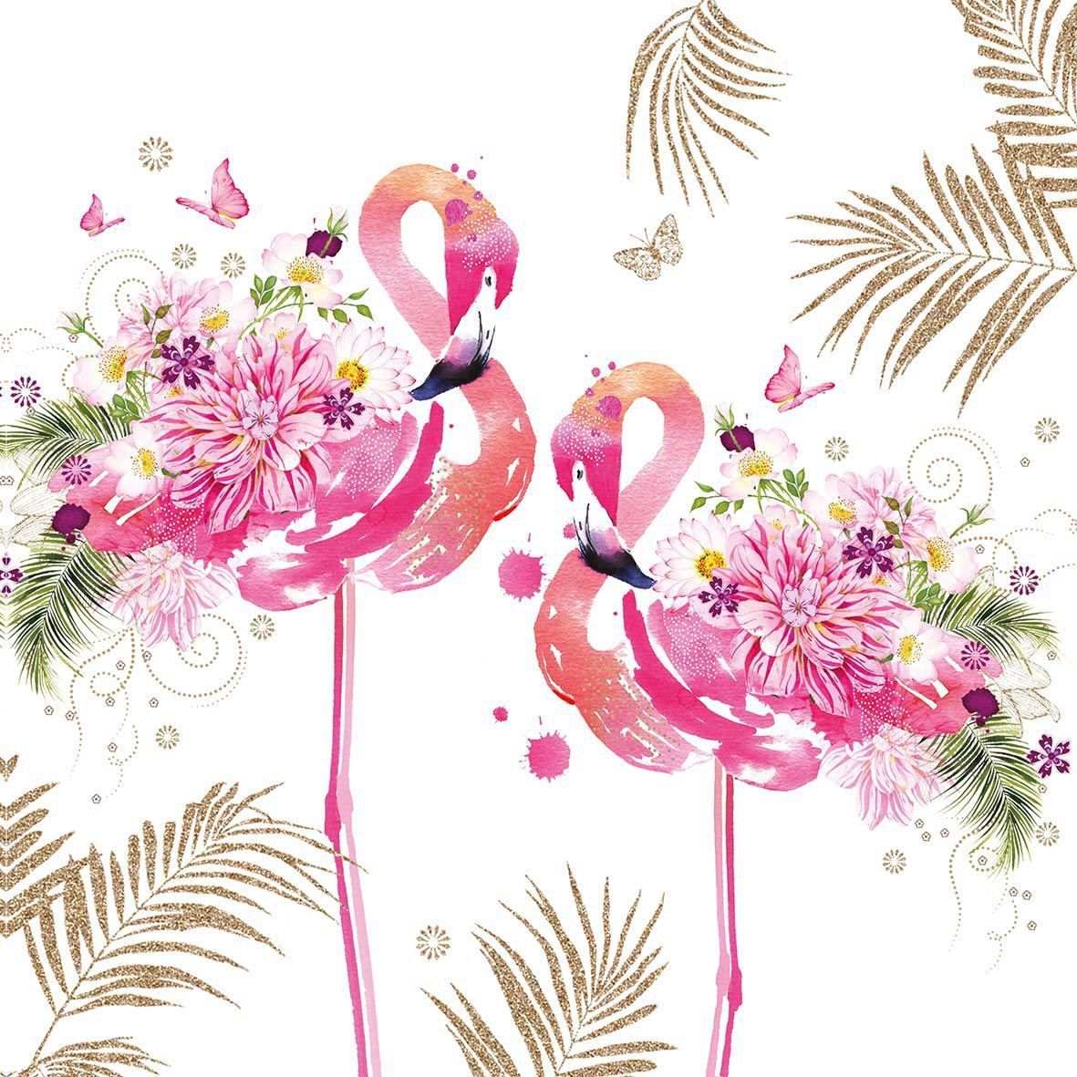 Flamingos - 33x33cm