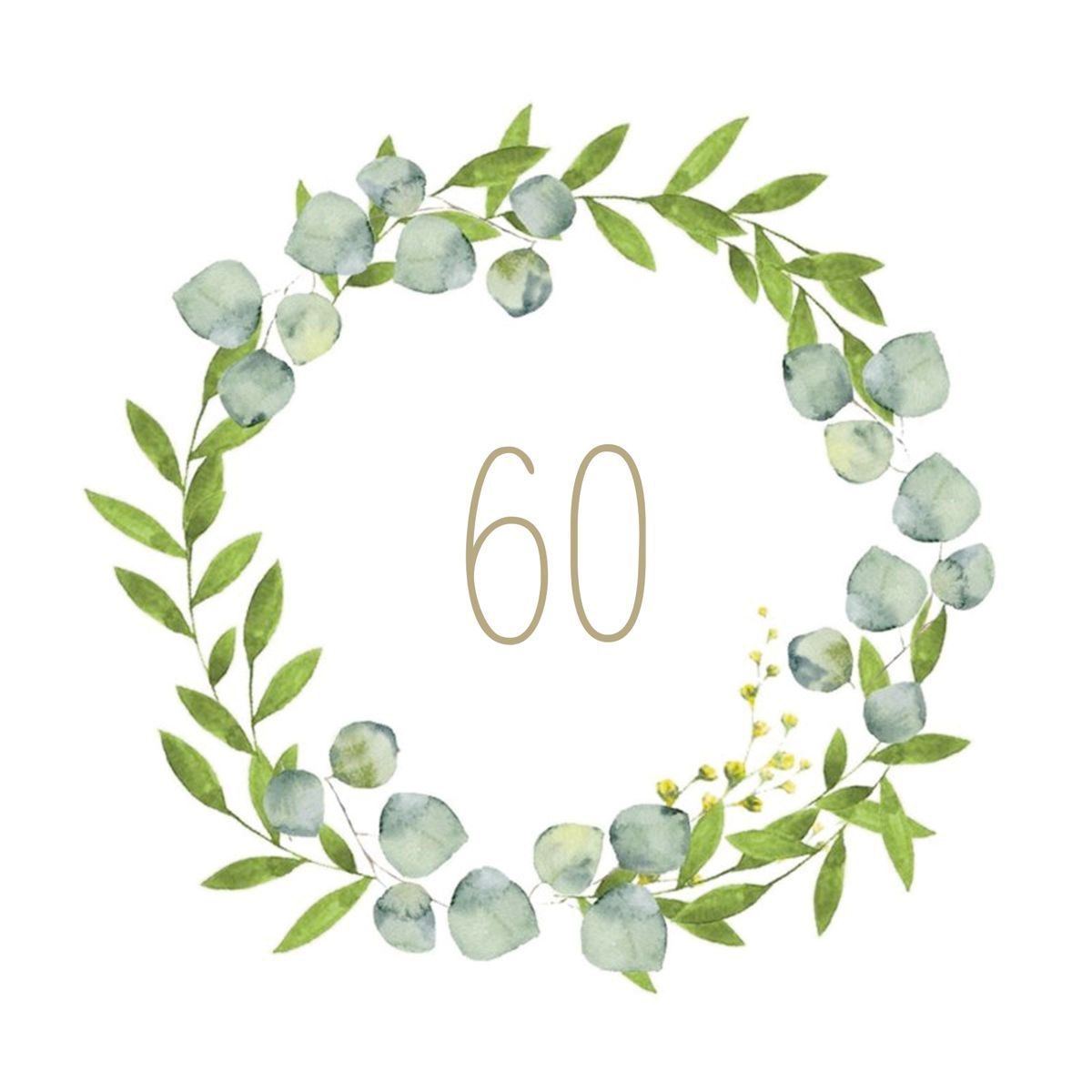 Birthday 60 - 33x33cm
