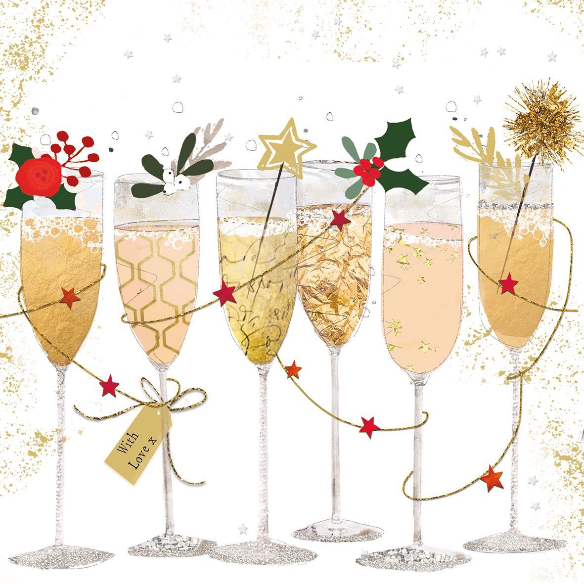Champagne Glasses - 33x33xm
