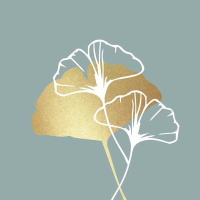 Golden Gingko - 33x33cm