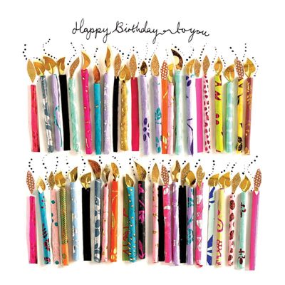 Birthday Candles - 33x33cm
