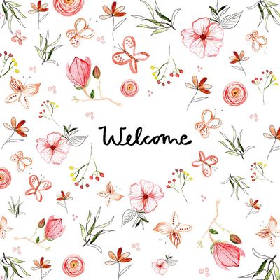 Welcome - 33x33cm